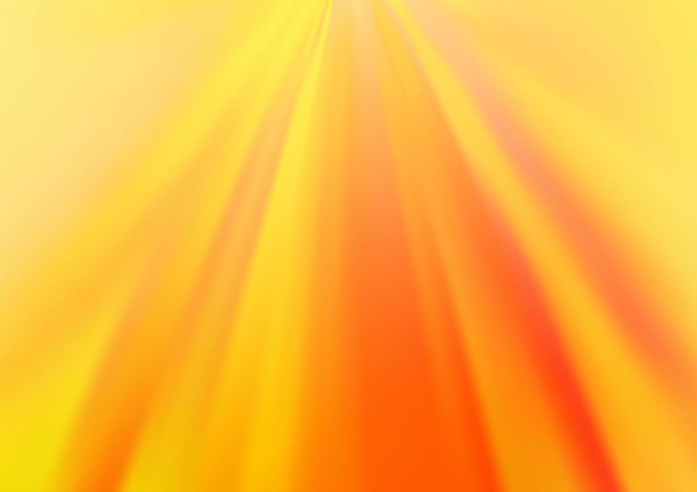 Light Yellow, Orange vector blurred bright pattern.