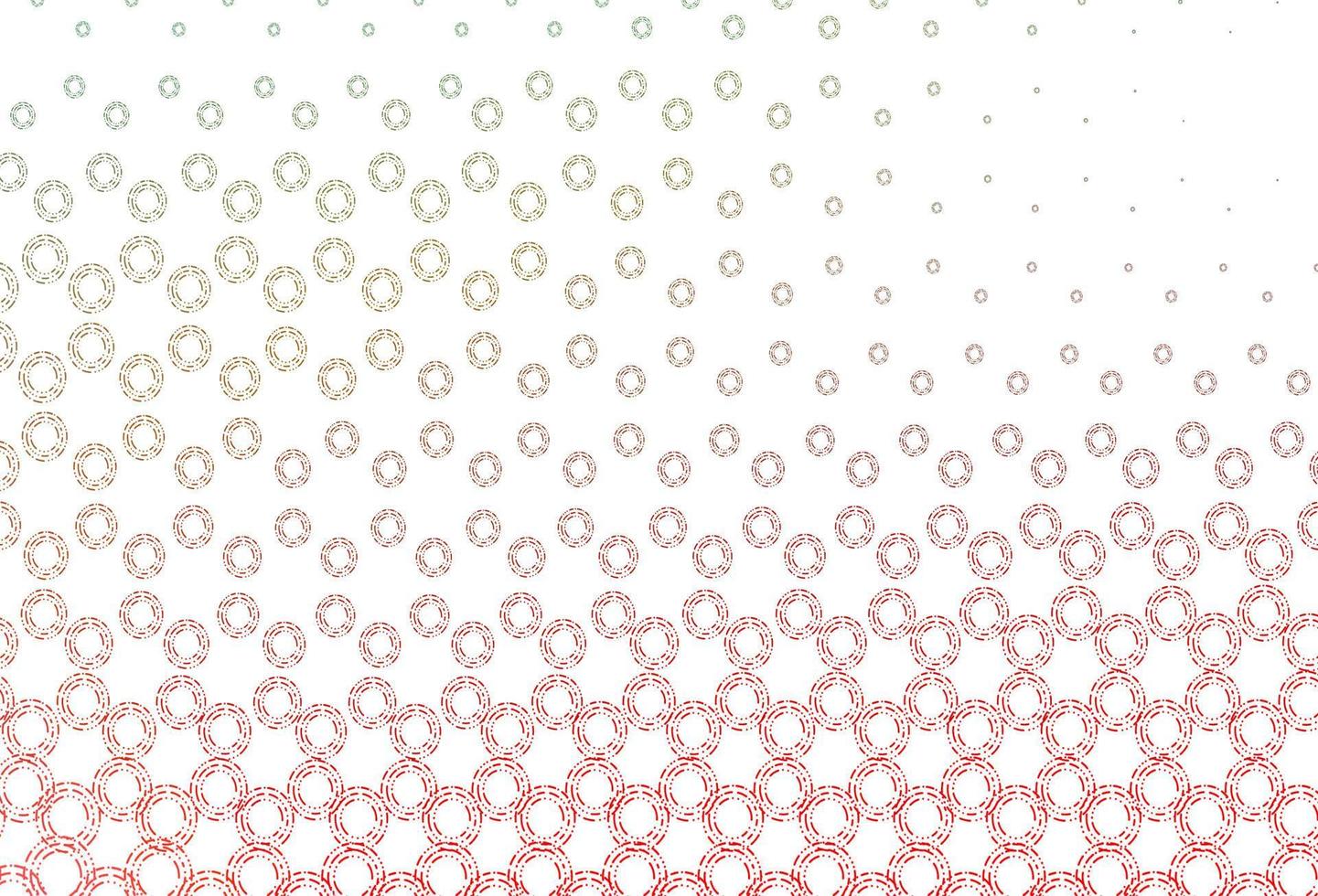 Light green, red vector texture with disks.