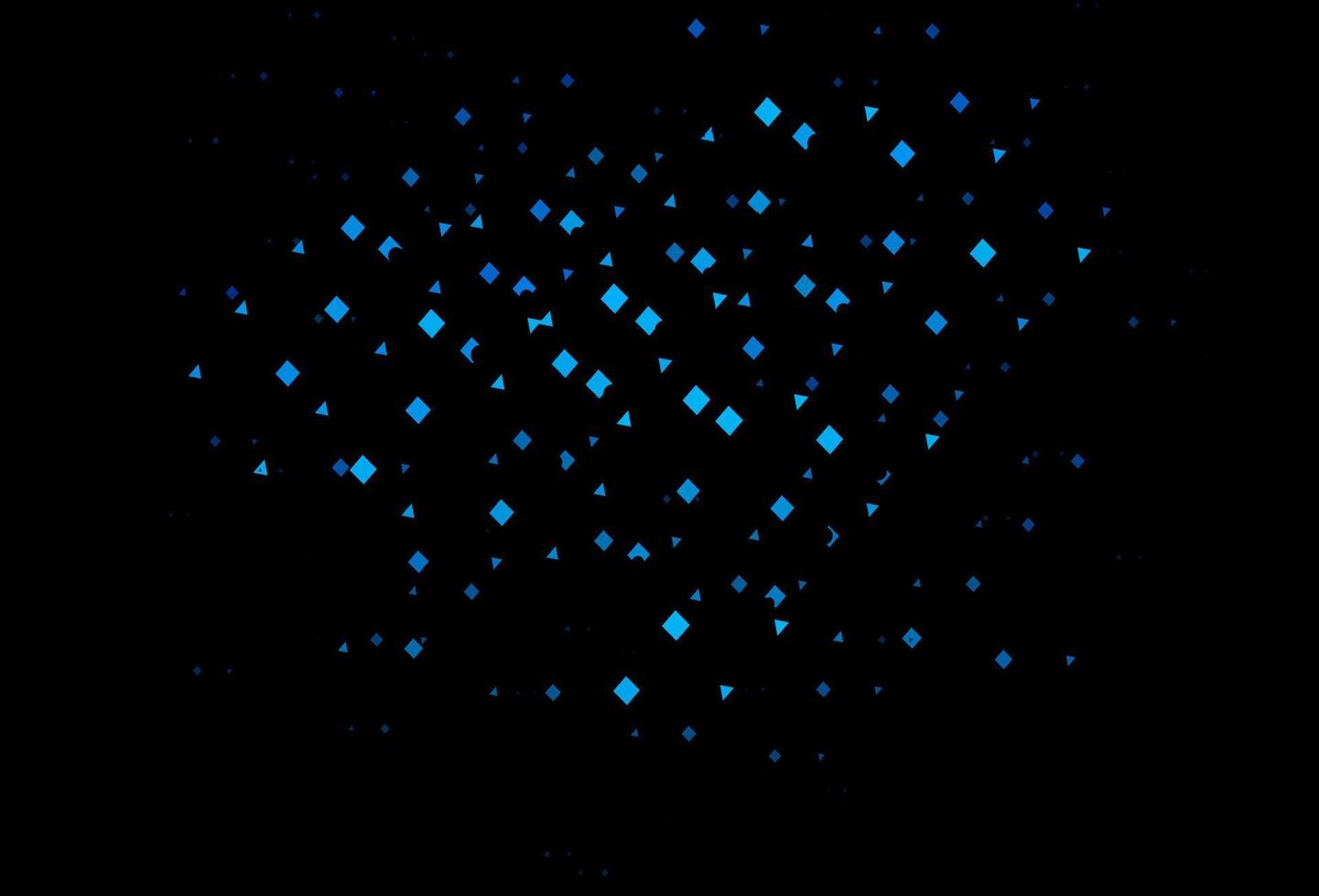 Dark blue vector cover in polygonal style with circles.