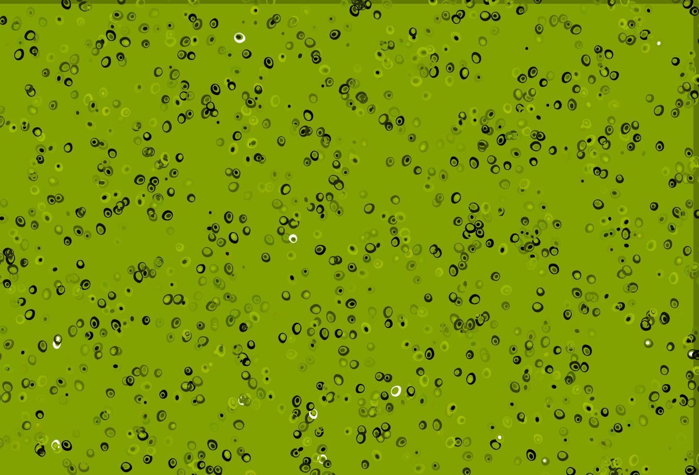 Light Green, Yellow vector pattern with spheres.