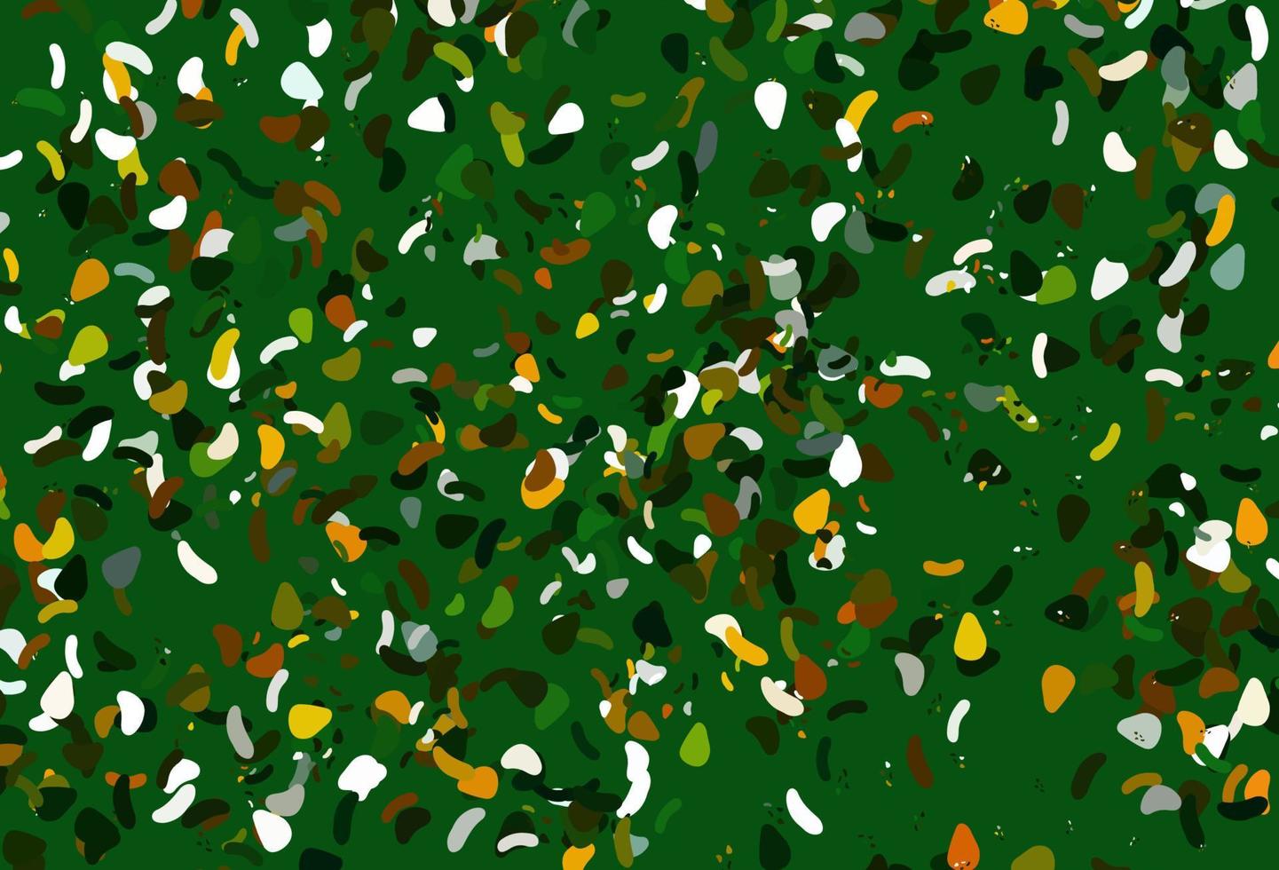 Light green, yellow vector texture with random forms.