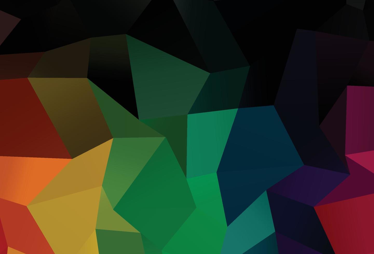 Dark Multicolor, Rainbow vector low poly texture.