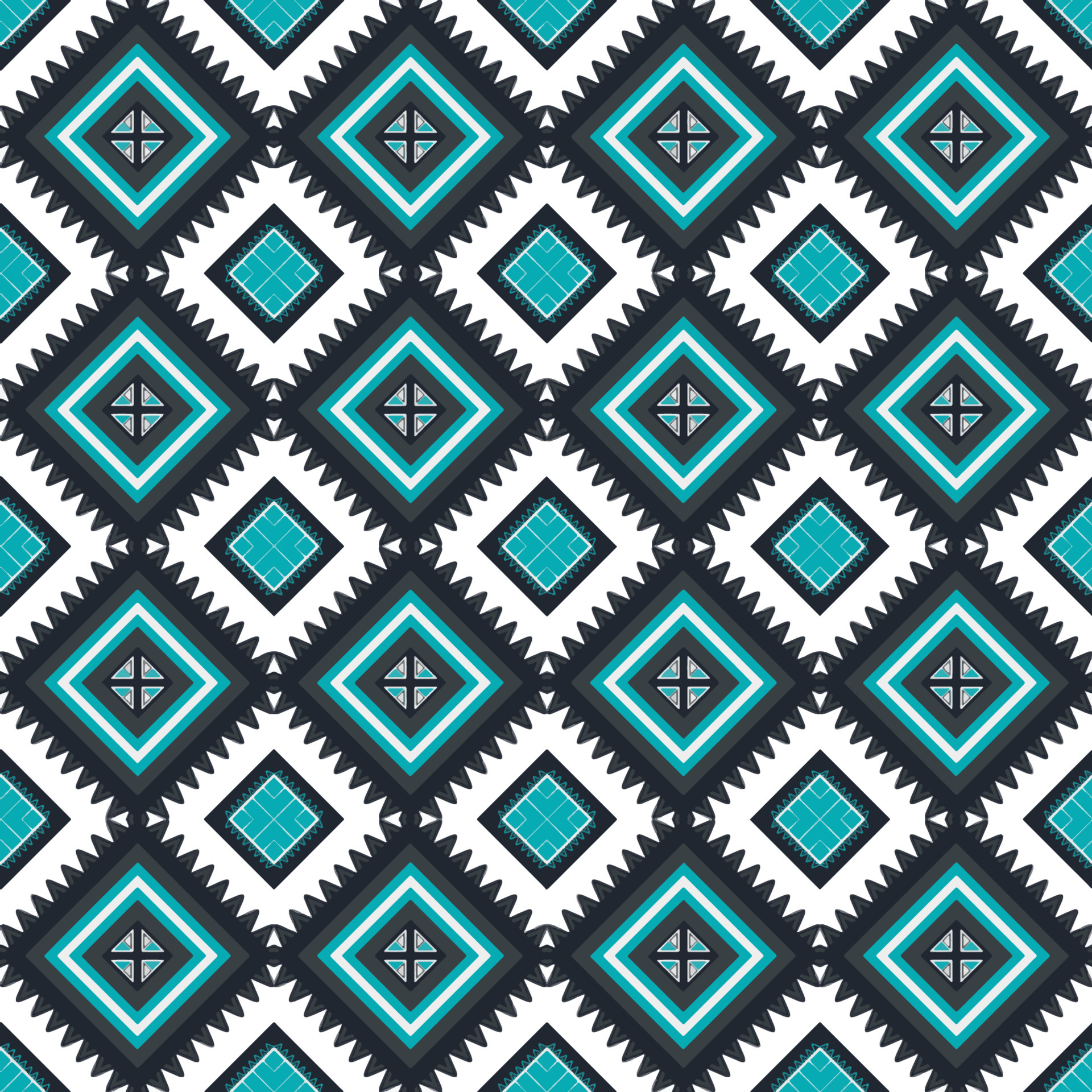 Green Teal Black Geometric ethnic oriental pattern traditional Design for  background,carpet,wallpaper,clothing,wrapping,Batik,fabric, vector  illustration embroidery style 5908051 Vector Art at Vecteezy