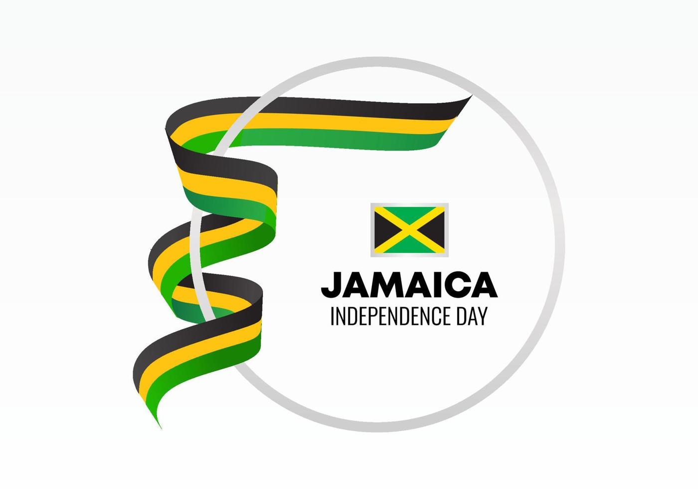 fondo del día de la independencia de jamaica celebración nacional el 6 de agosto. vector