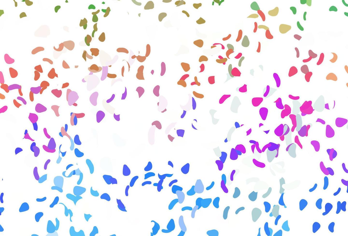 Light multicolor, rainbow vector backdrop with abstract shapes.