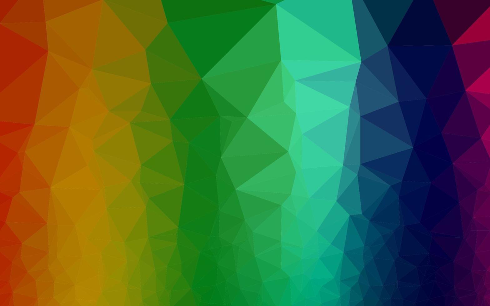 Dark Multicolor, Rainbow vector polygon abstract backdrop.