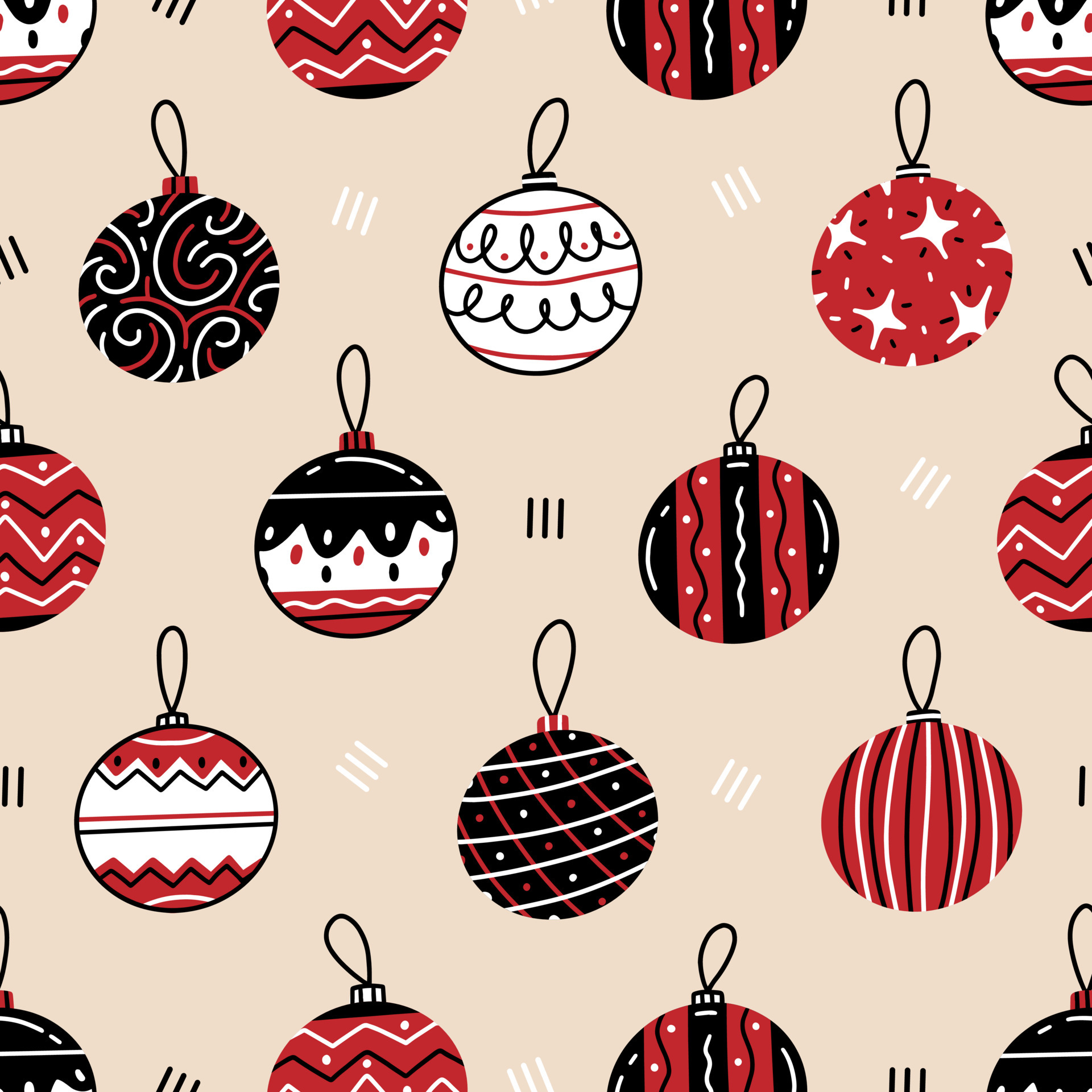 Những quả cầu Giáng sinh trắng-đen-đỏ là một trong những khối vuông bí ẩn và quen thuộc nhất của mùa lễ hội. Hãy xem ngay hình ảnh này để ngắm nhìn chúng từ góc nhìn hoàn toàn mới và tinh tế hơn. Được trang trí bằng họa tiết đơn giản nhưng tinh tế, chúng thực sự đẹp mắt!