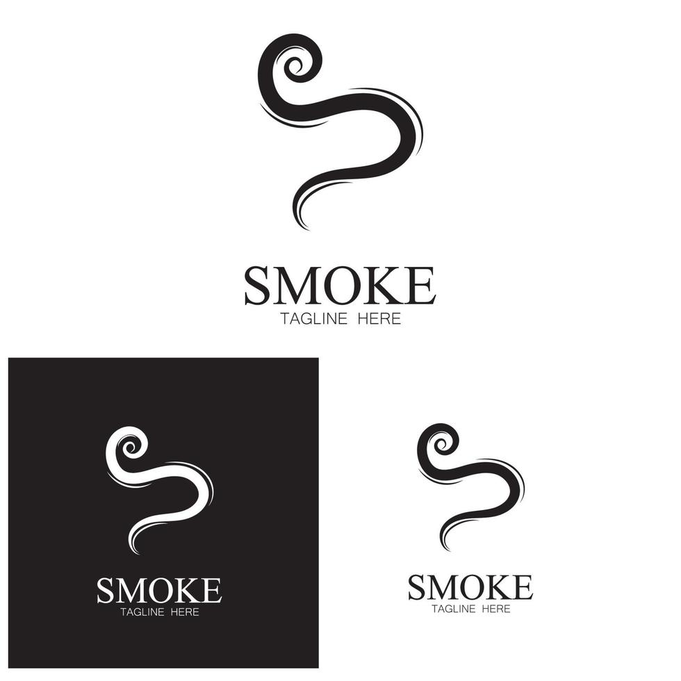 Smoke steam icon logo illustration isolated on white background Aroma vaporize icons. Smells vector line icon  hot aroma  stink or cooking steam symbols  smelling or vapor