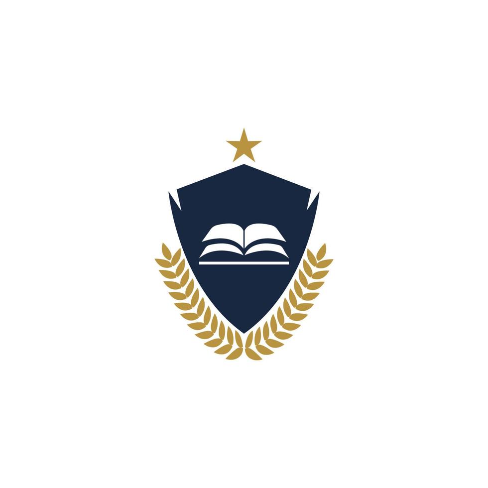 plantilla de diseño de logotipo de escuela y curso de academia universitaria vector