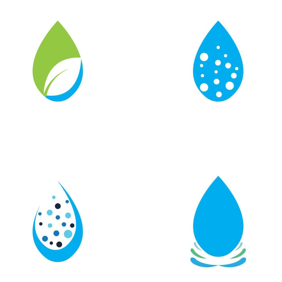 vector de plantilla de logotipo de gota de agua