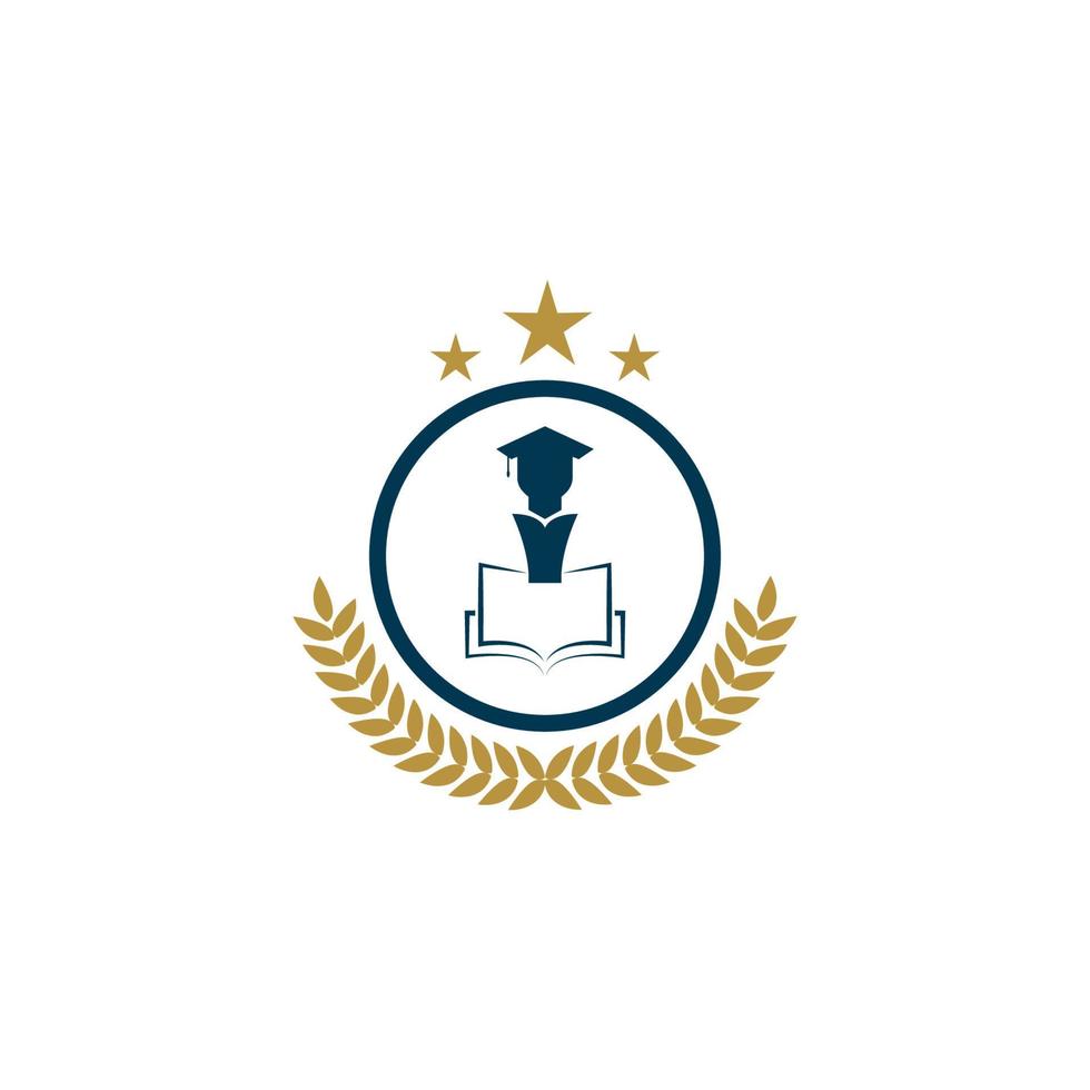 plantilla de diseño de logotipo de escuela y curso de academia universitaria vector