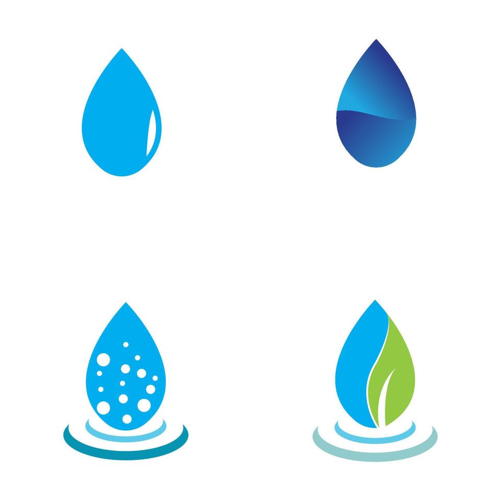 Water drop Logo Template vector