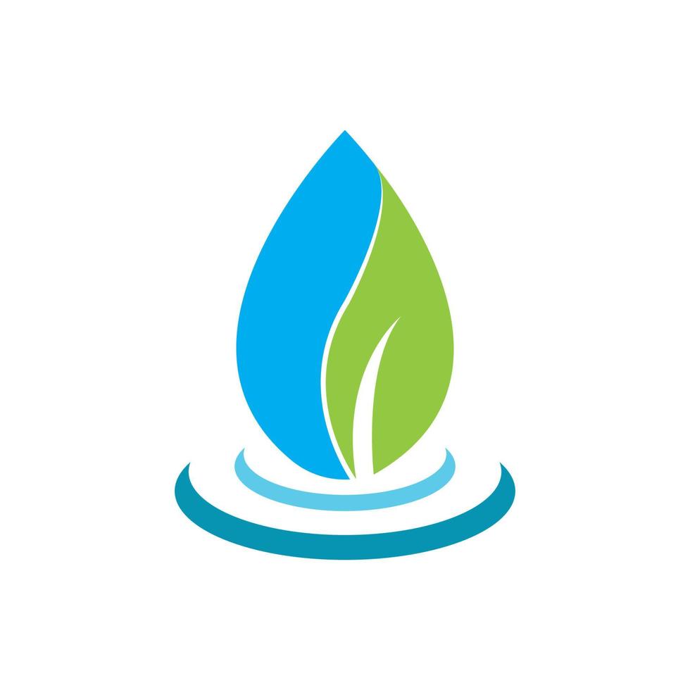 vector de plantilla de logotipo de gota de agua