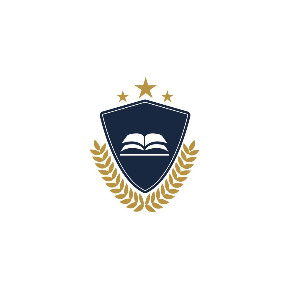 plantilla de diseño de logotipo de escuela y curso de academia universitaria vector