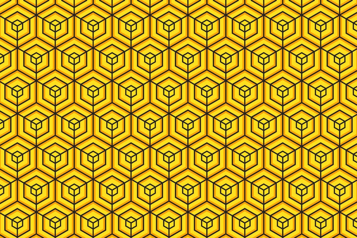 abstract bee hive yellow and black vector background