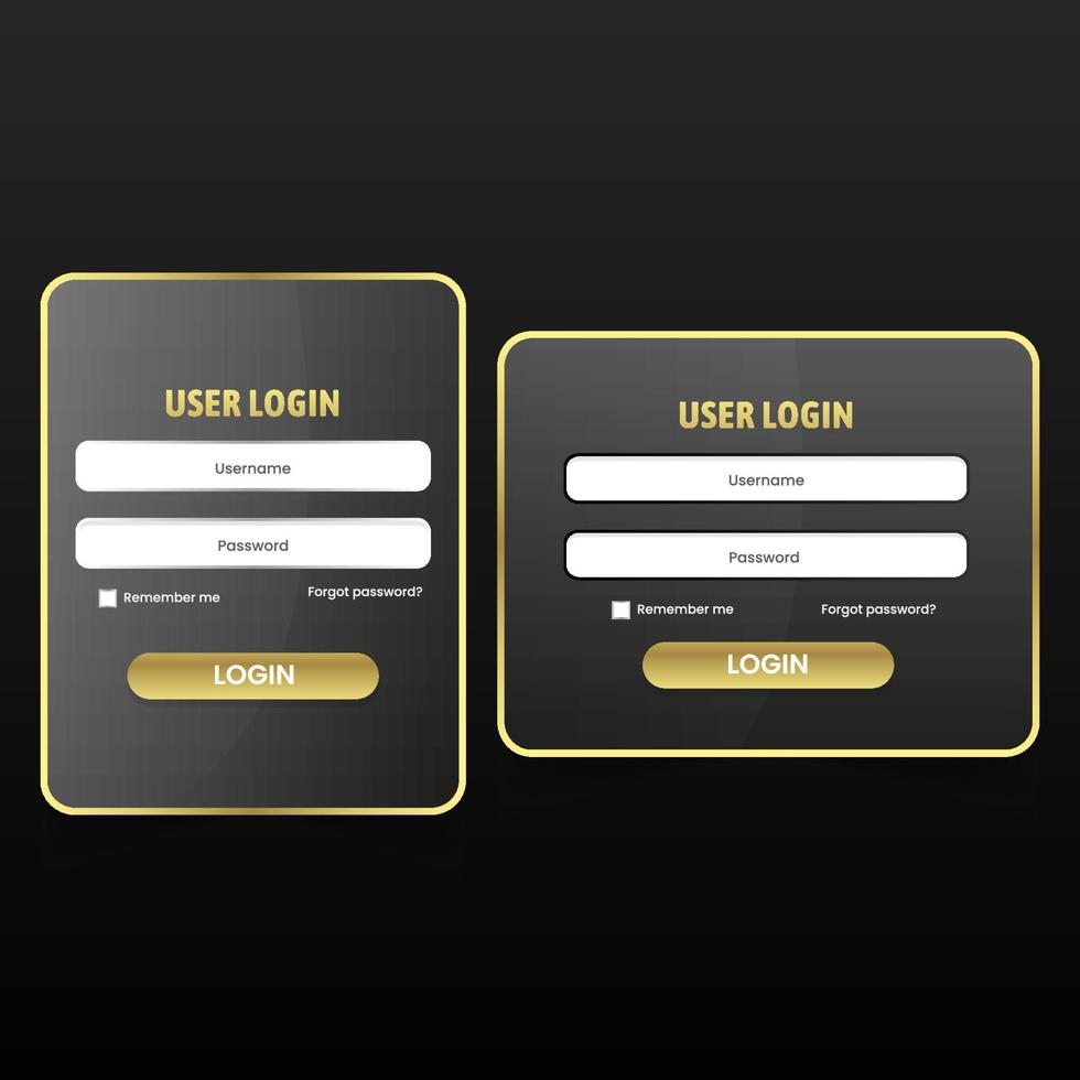 user-log-in-form-for-website-or-social-media-vector-5909297-vector-art