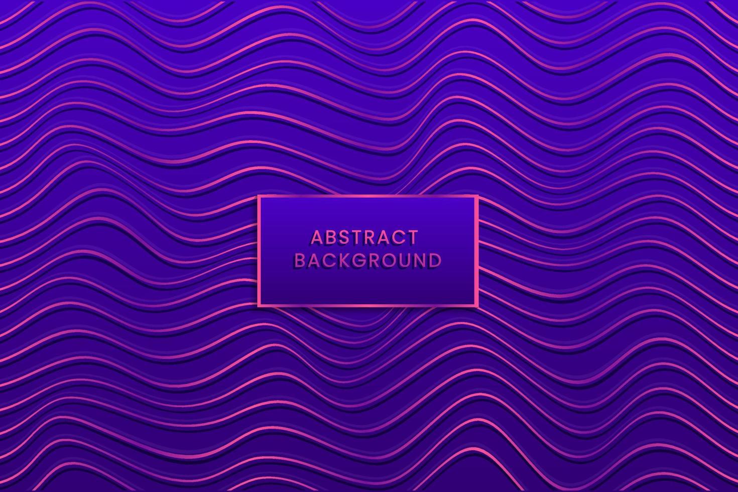 Warped waving lines purple background Vector