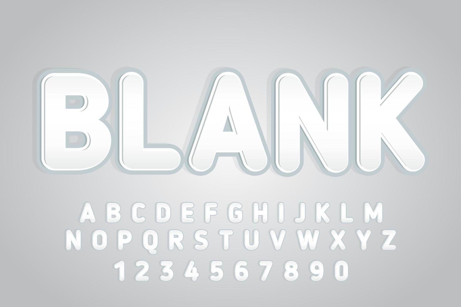 decorative blank Font and Alphabet vector