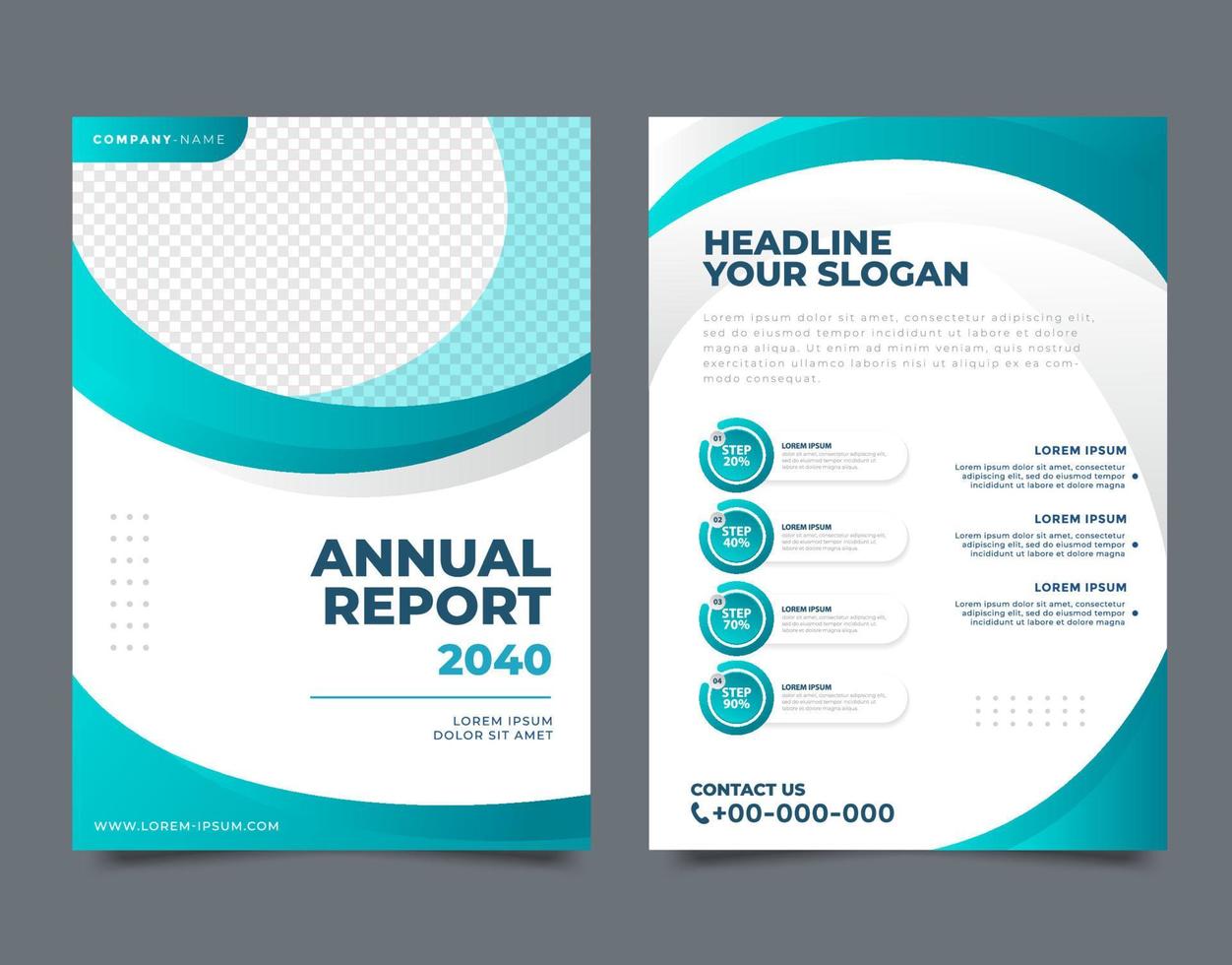 Annual Report Template vector