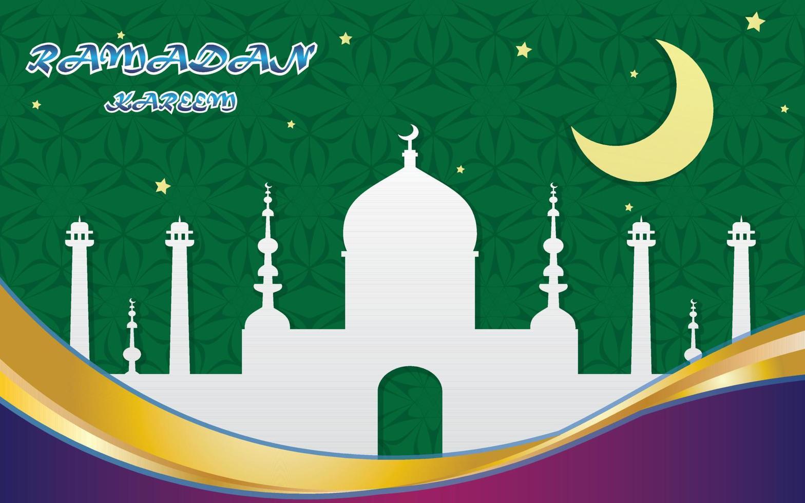 ramadan kareem greeting background template Vector