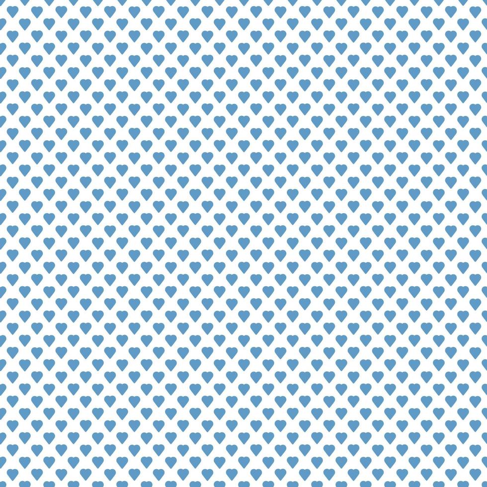 Vector seamless pattern blue hearts. Love background. Happy Valentines Day. Can be used for design cover, postcard, invitation or packing