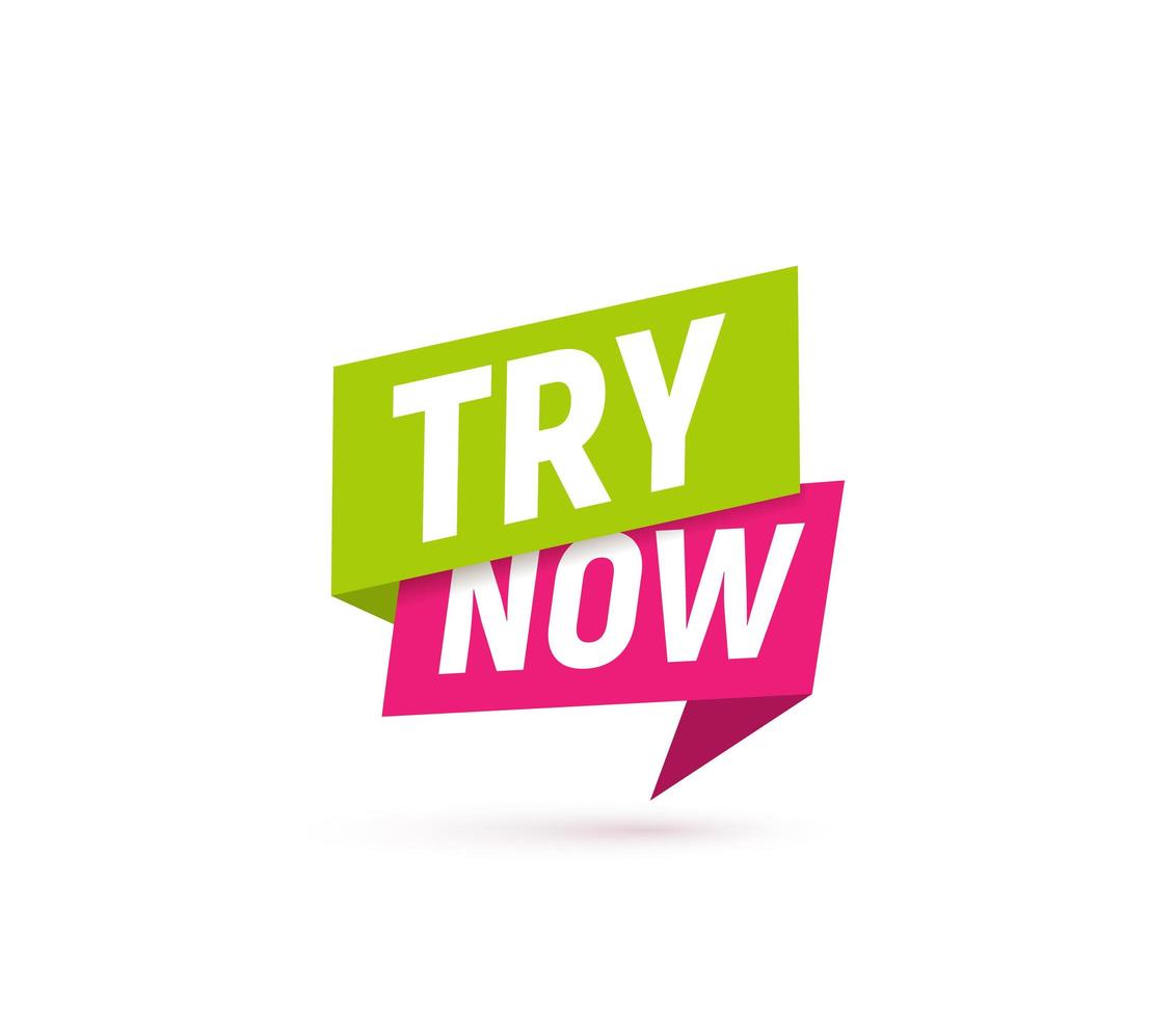 Try now isolated vector icon. Take a chance sign