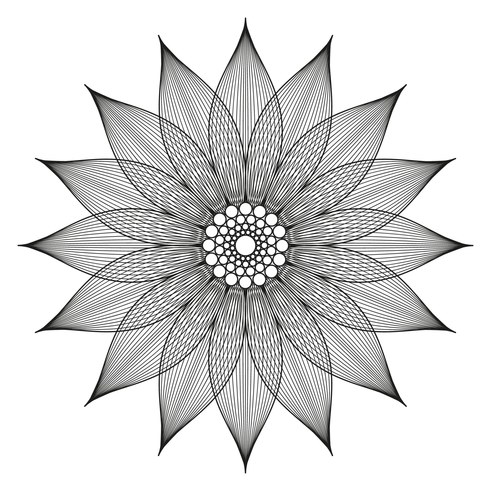 Vector simple contouring flower mandala. Linear drawing. Tattoo stencil 5909786 Vector Art at Vecteezy Vector simple contouring flower mandala. Linear drawing. Tattoo stencil 5909786 Vector Art at Vecteezy