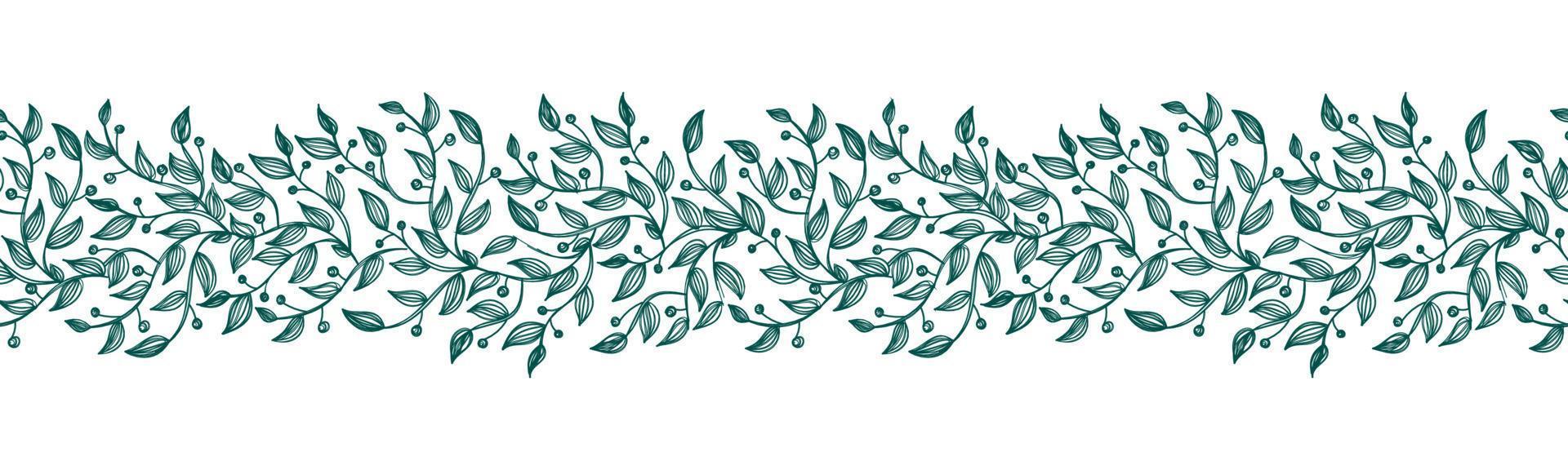 Dibujado a mano minimalista floral de patrones sin fisuras. patrón floral con flores de una línea vector