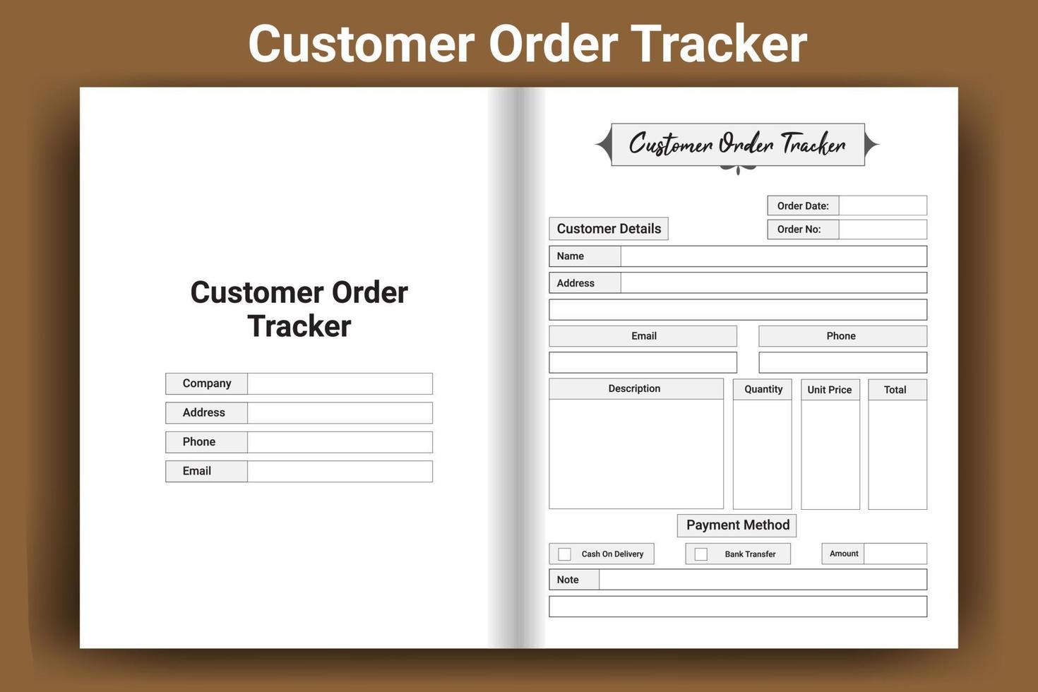 Customer Order Tracker vector