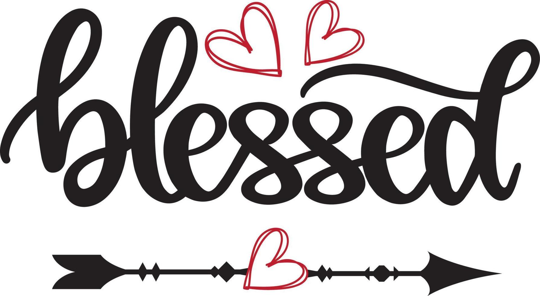 Blessed Arrow Heart vector