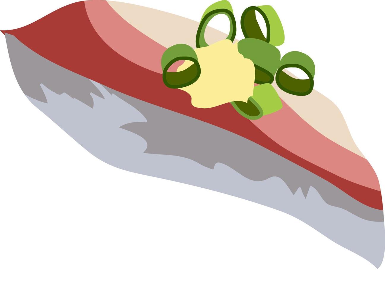 ají nigiri sushi vector