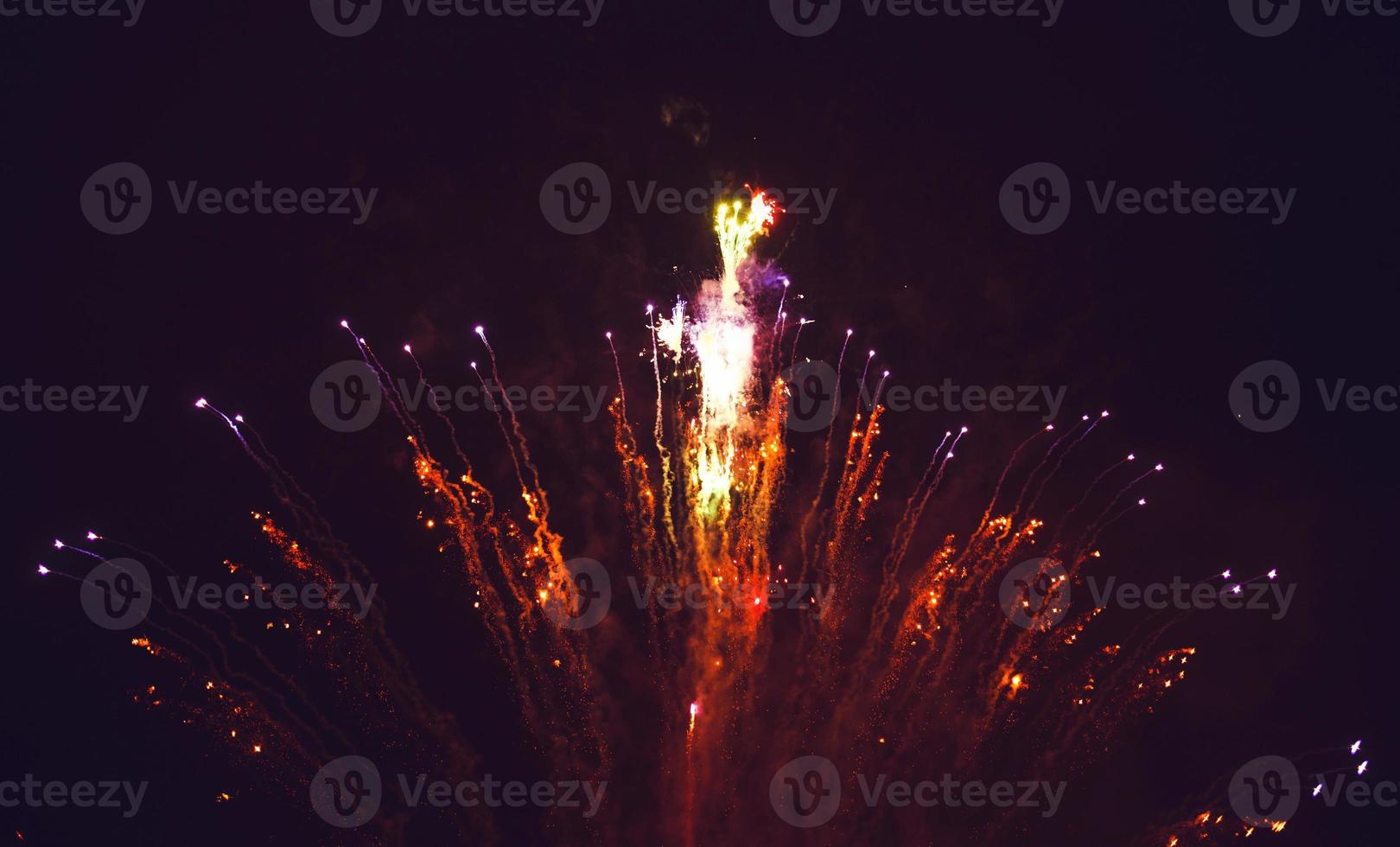 Bright festive fireworks photo