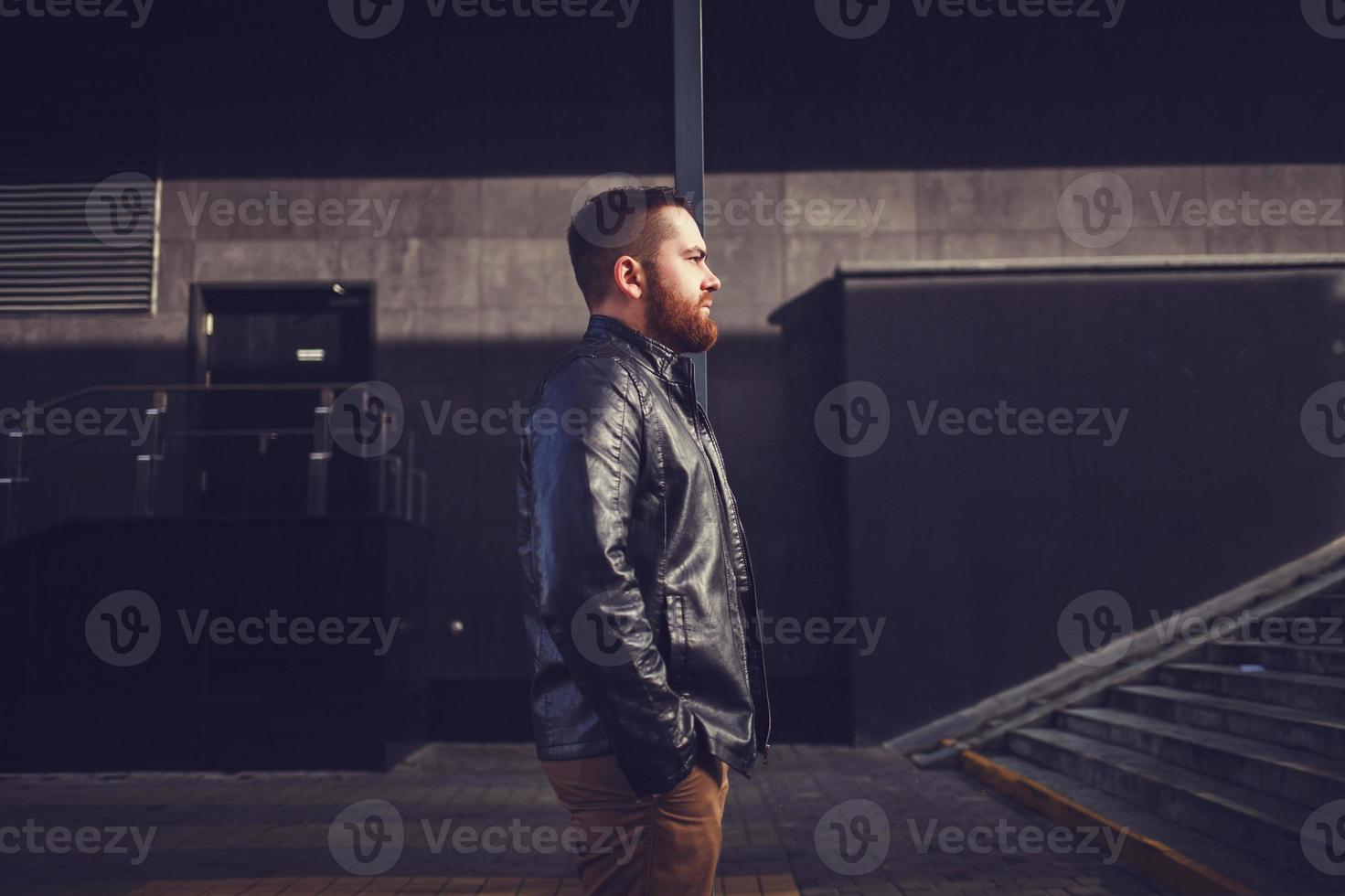 bearded hipster man photo