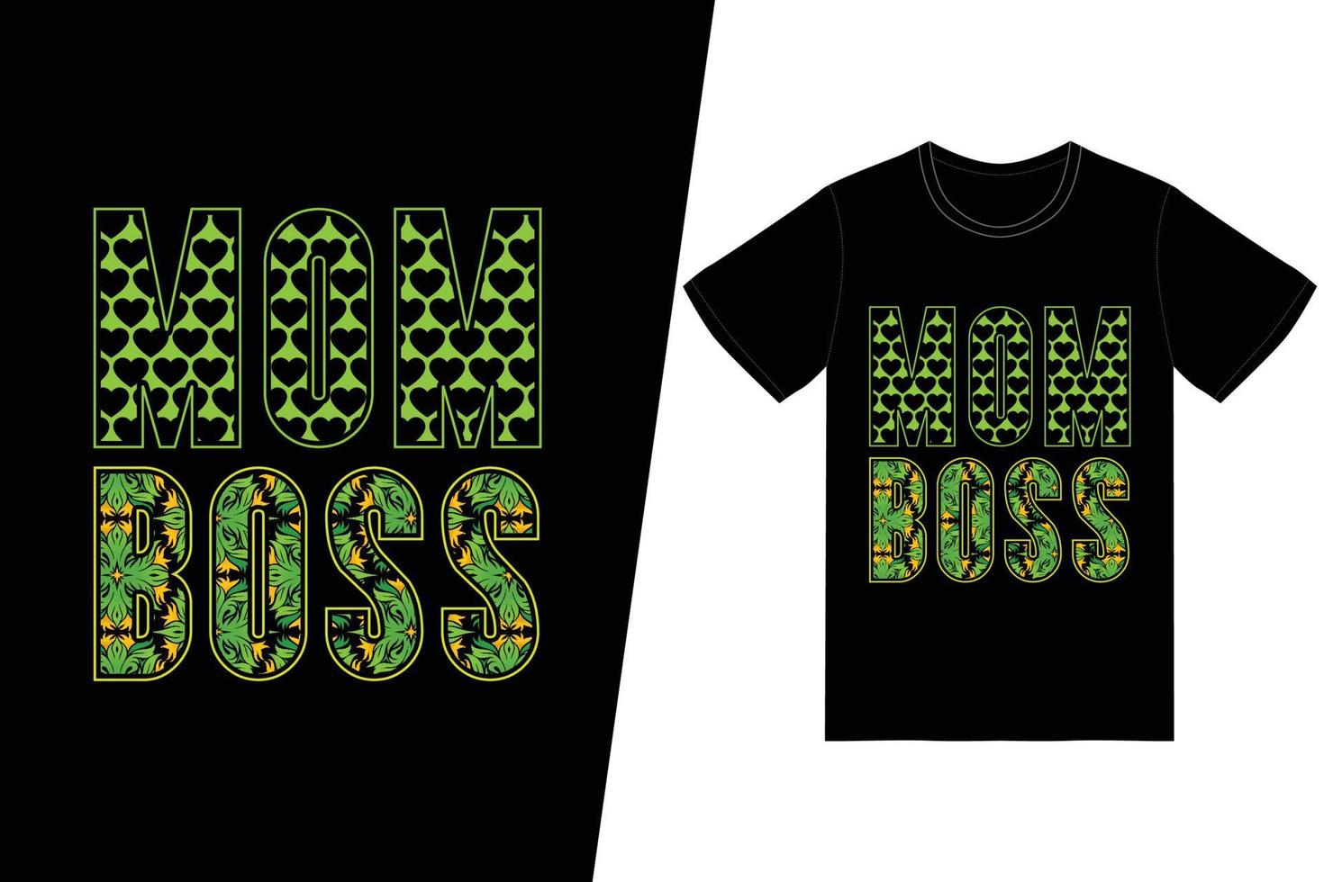 Mom boss t-shirt design. Happy mothers day t-shirt design vector. For t-shirt print and other uses. vector