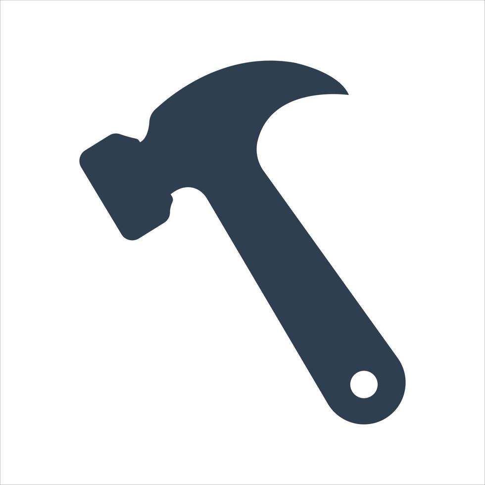 Construction hammer icon vector