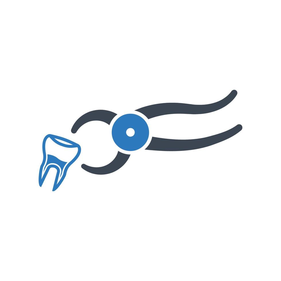 Tooth extraction icon, Dental removing symbol for your web site , logo, app, UI design vector