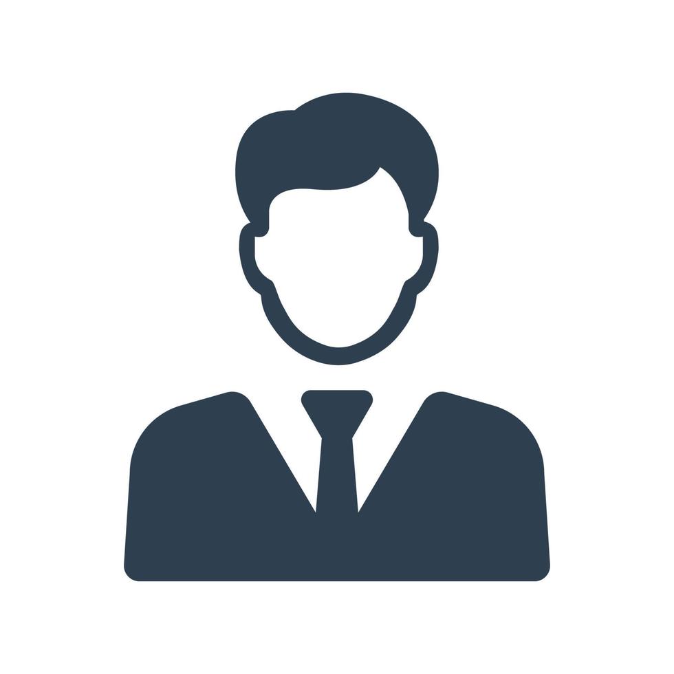 Business person icon. Businessman, avatar, User, boy vector