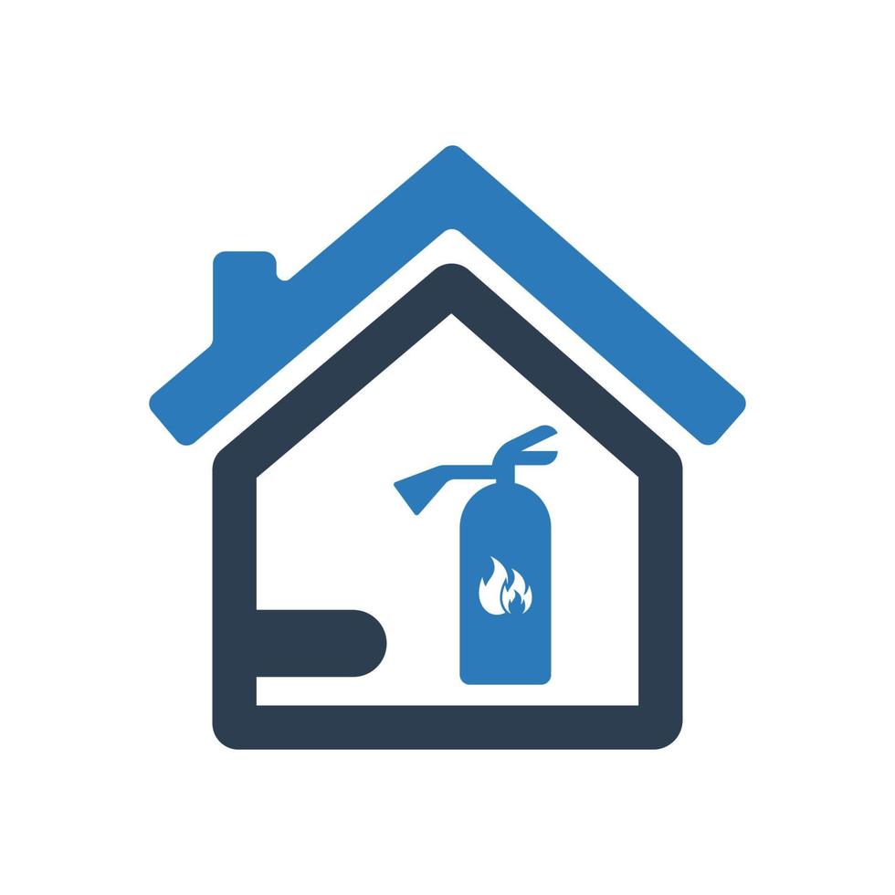 Home fire safety icon, Fire safety symbol for your web site , logo, app, UI design vector