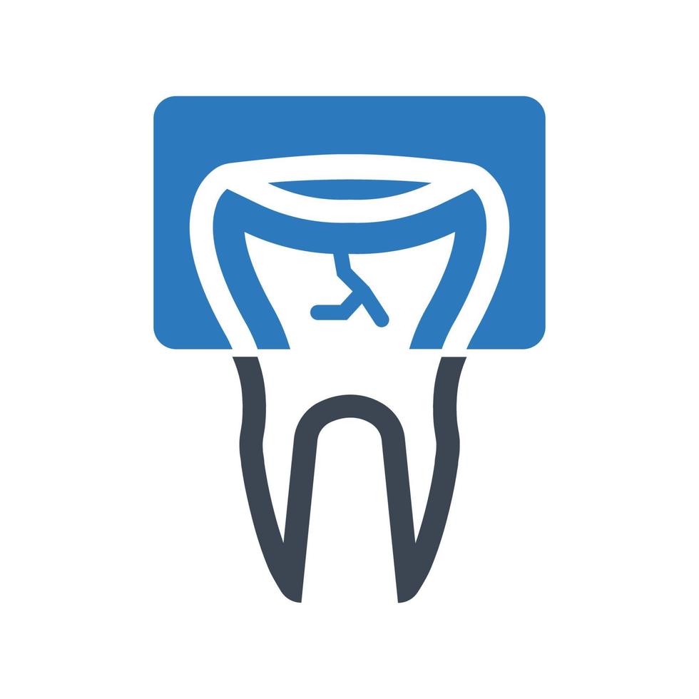 Teeth x-ray icon, Dental x-ray symbol for your web site , logo, app, UI design vector