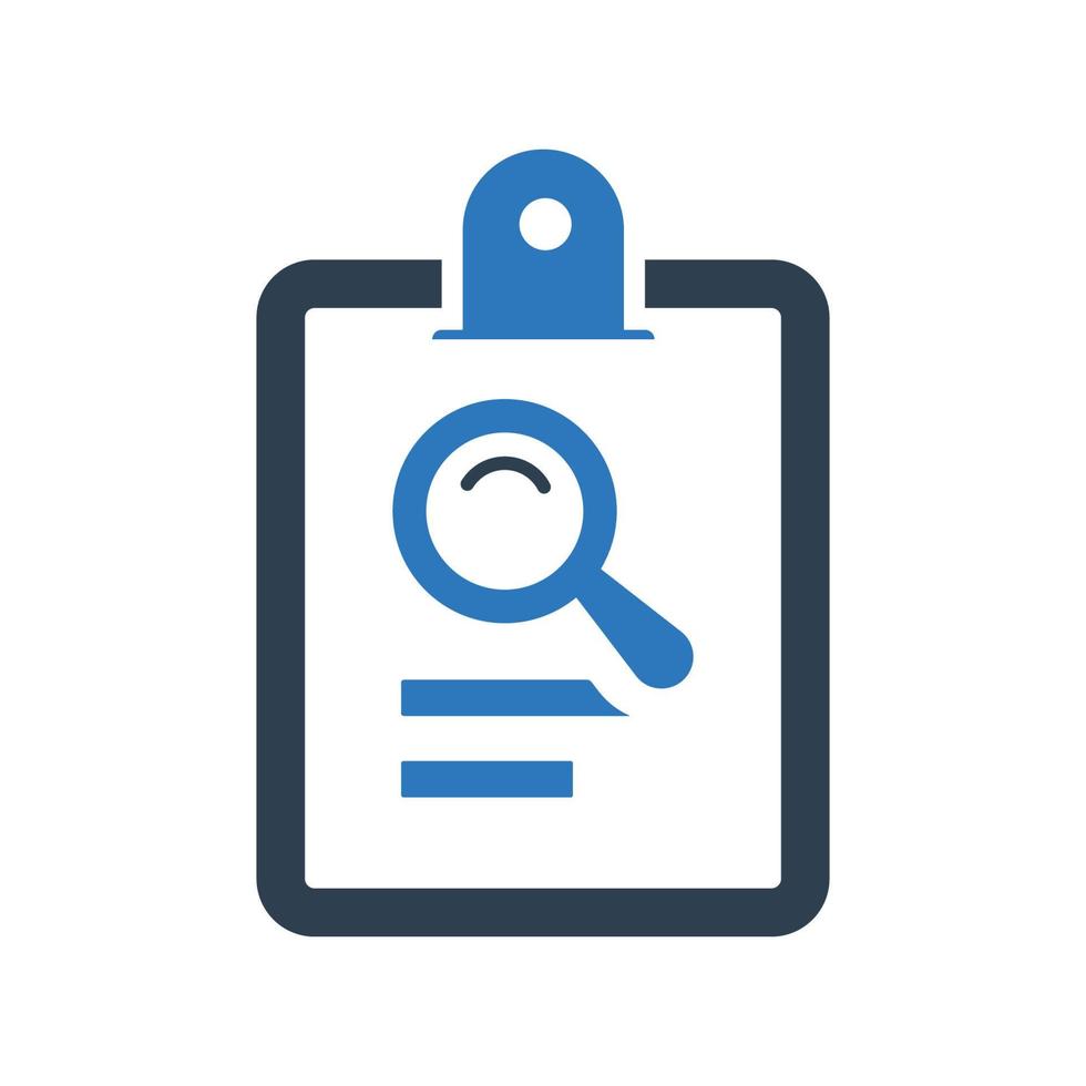 Case study icon. research, proofreading vector