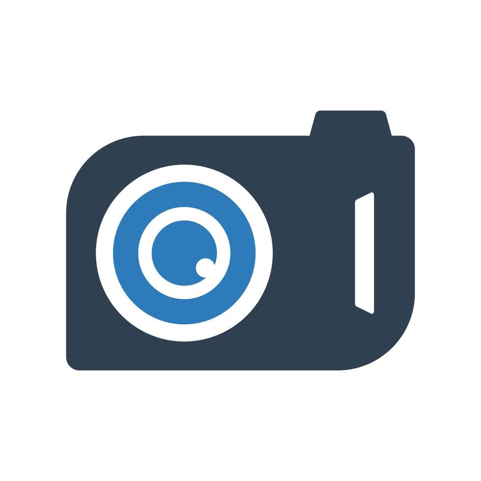 icono de cámara digital, símbolo de cámara para su sitio web, logotipo, aplicación, diseño de interfaz de usuario vector