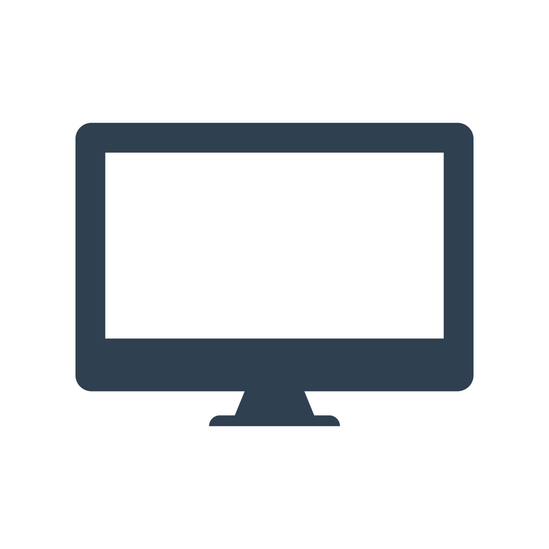 Desktop computer icon, Desktop computer symbol 5911524 Vector Art at Vecteezy