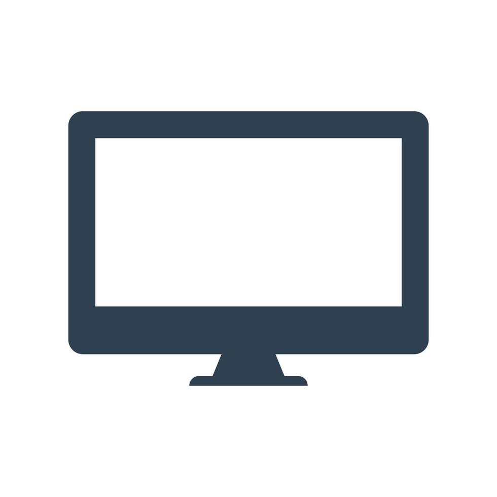 Desktop computer icon, Desktop computer symbol vector