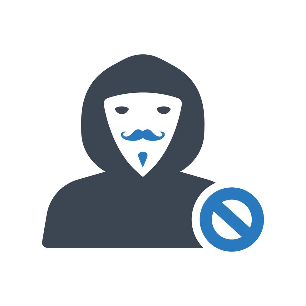 Anti scammer icon on white background vector