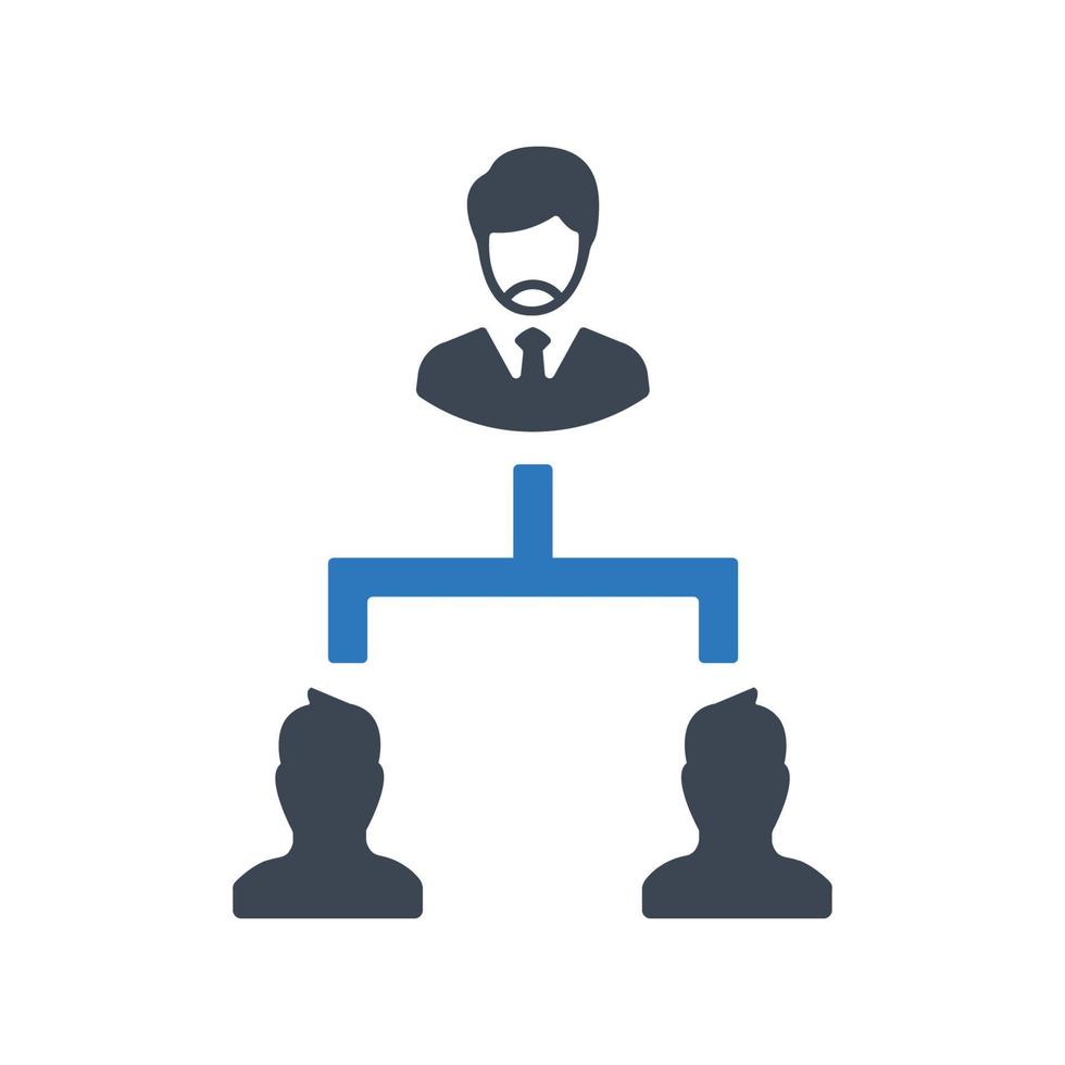 Leadership icon, Team management symbol vector