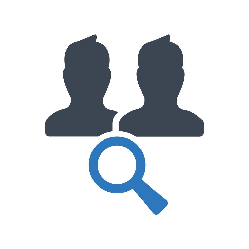 Find customer Icon, job search icon for your web site , logo, app, UI design vector