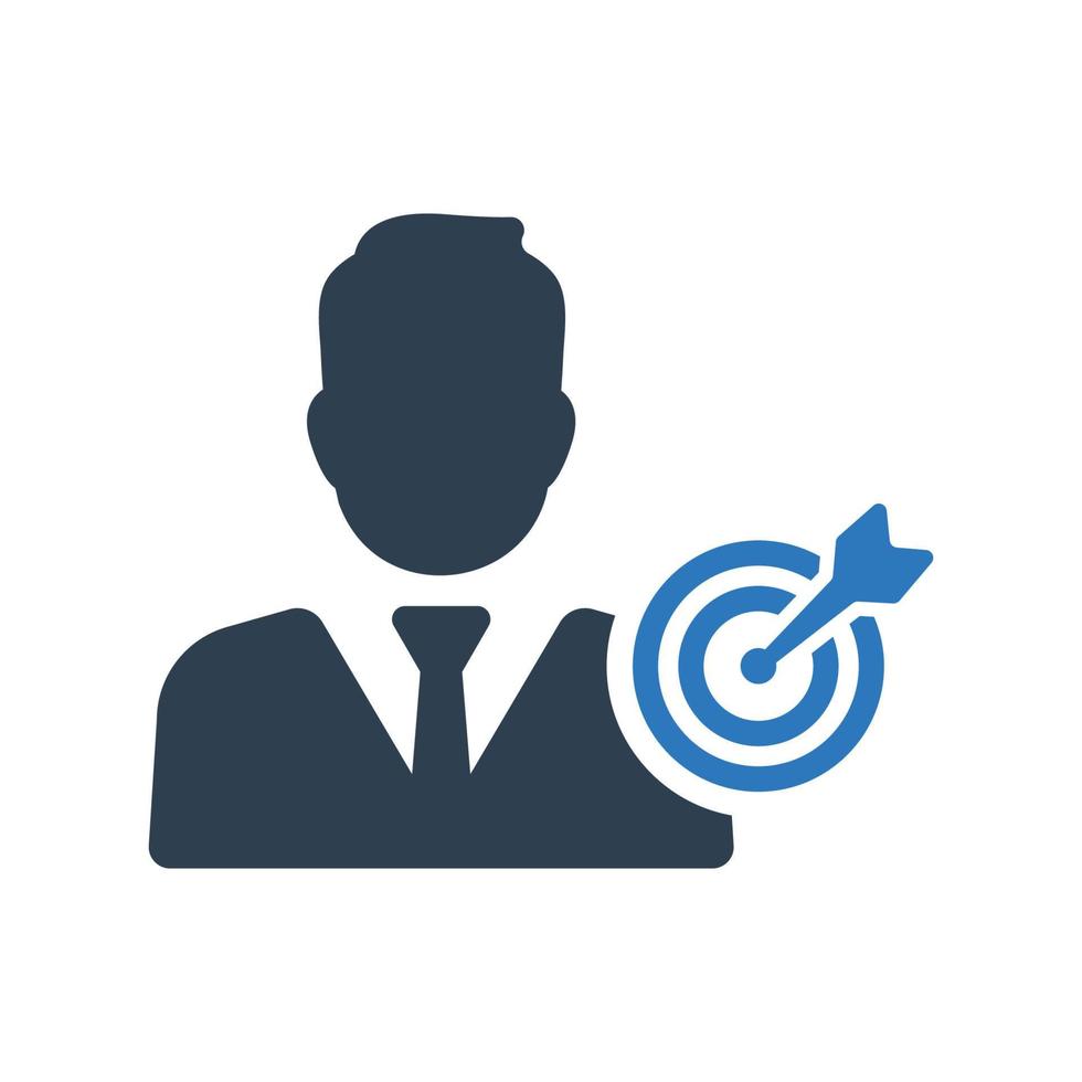 Business success aim icon, Business target, goal vector