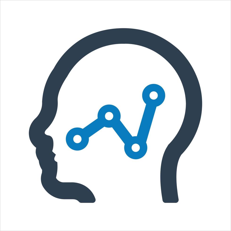 Report thinking icon vector