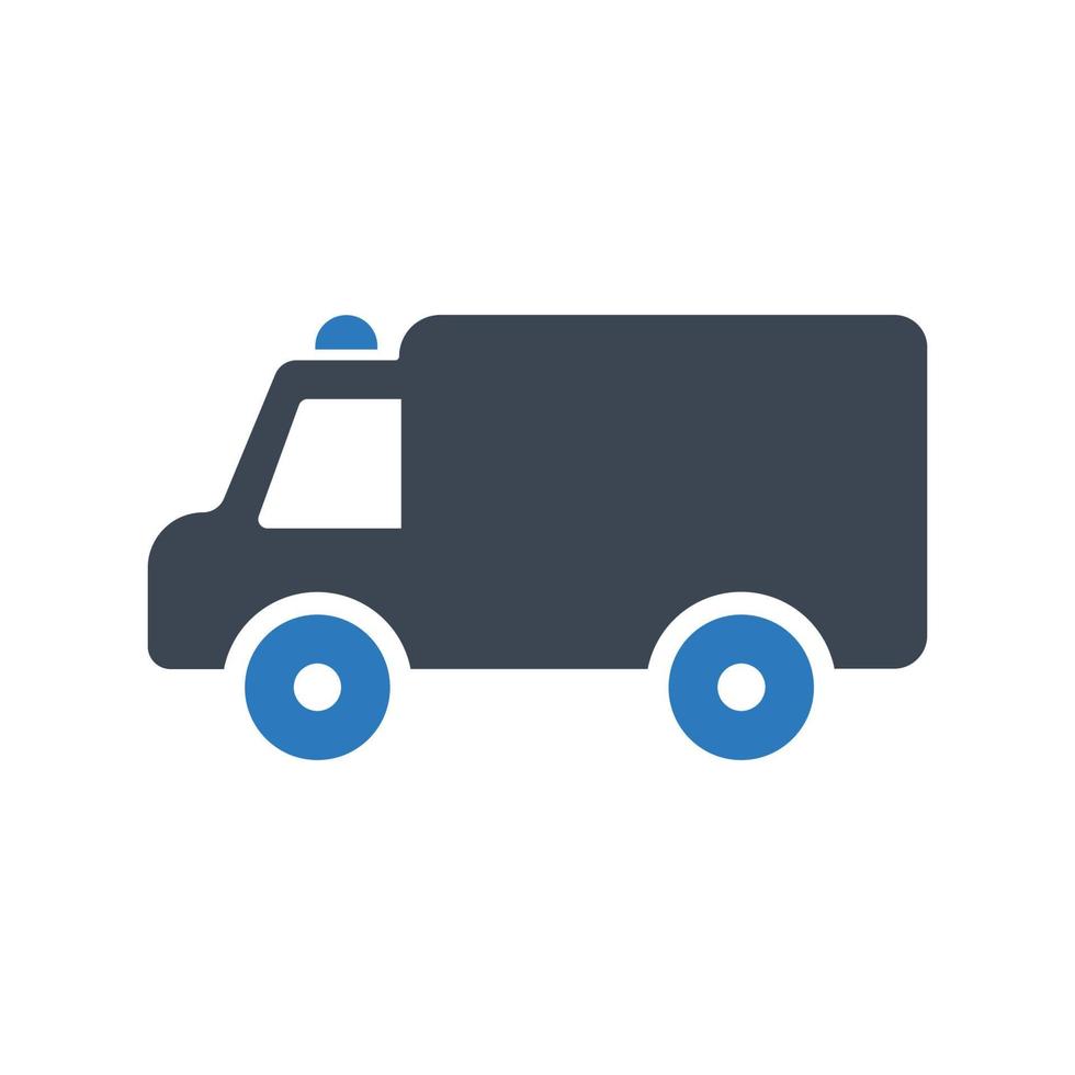 Ambulance icon, emergency symbol vector