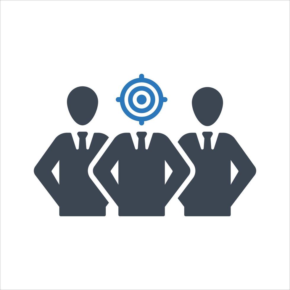 Target Audience Icon, Target Customers, Business target vector